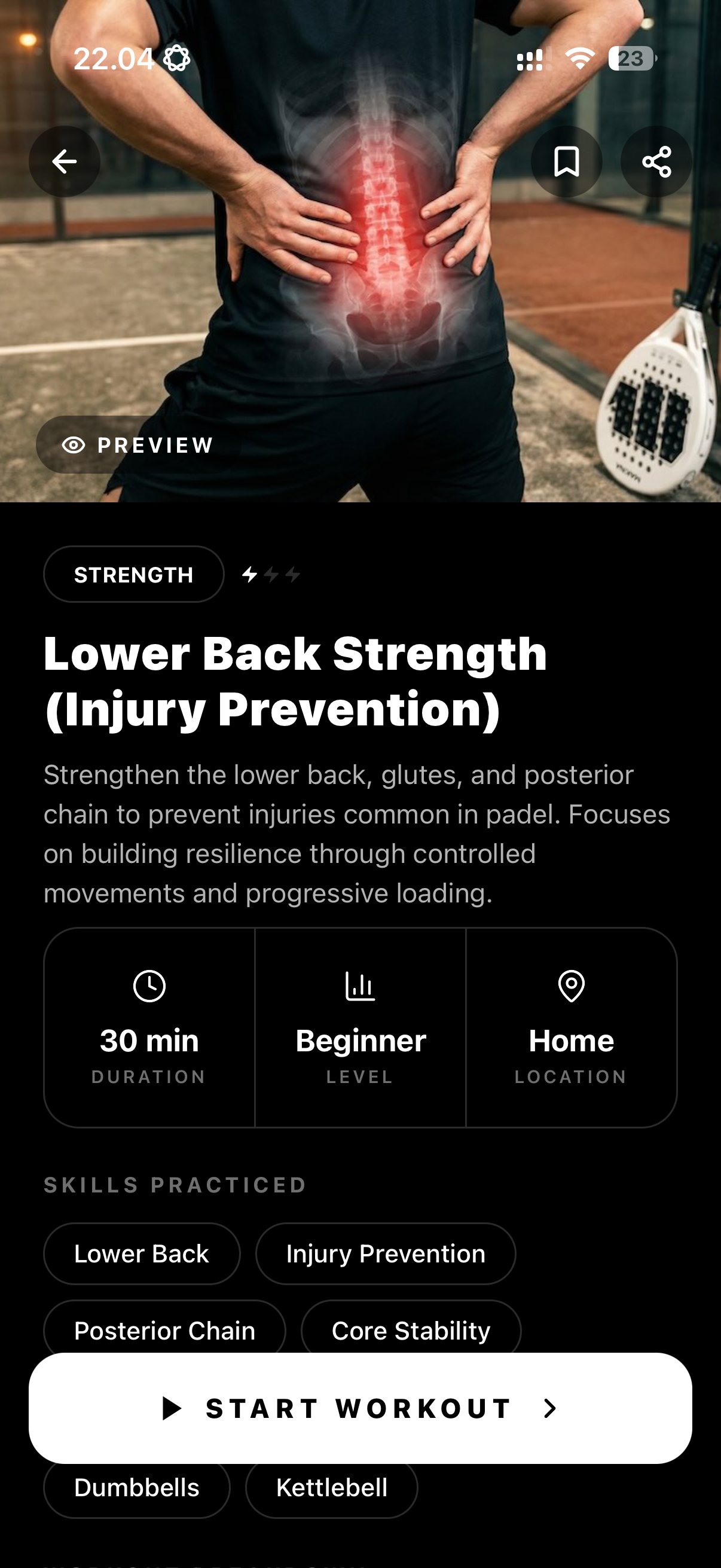 Lower Back Strength injury prevention workout